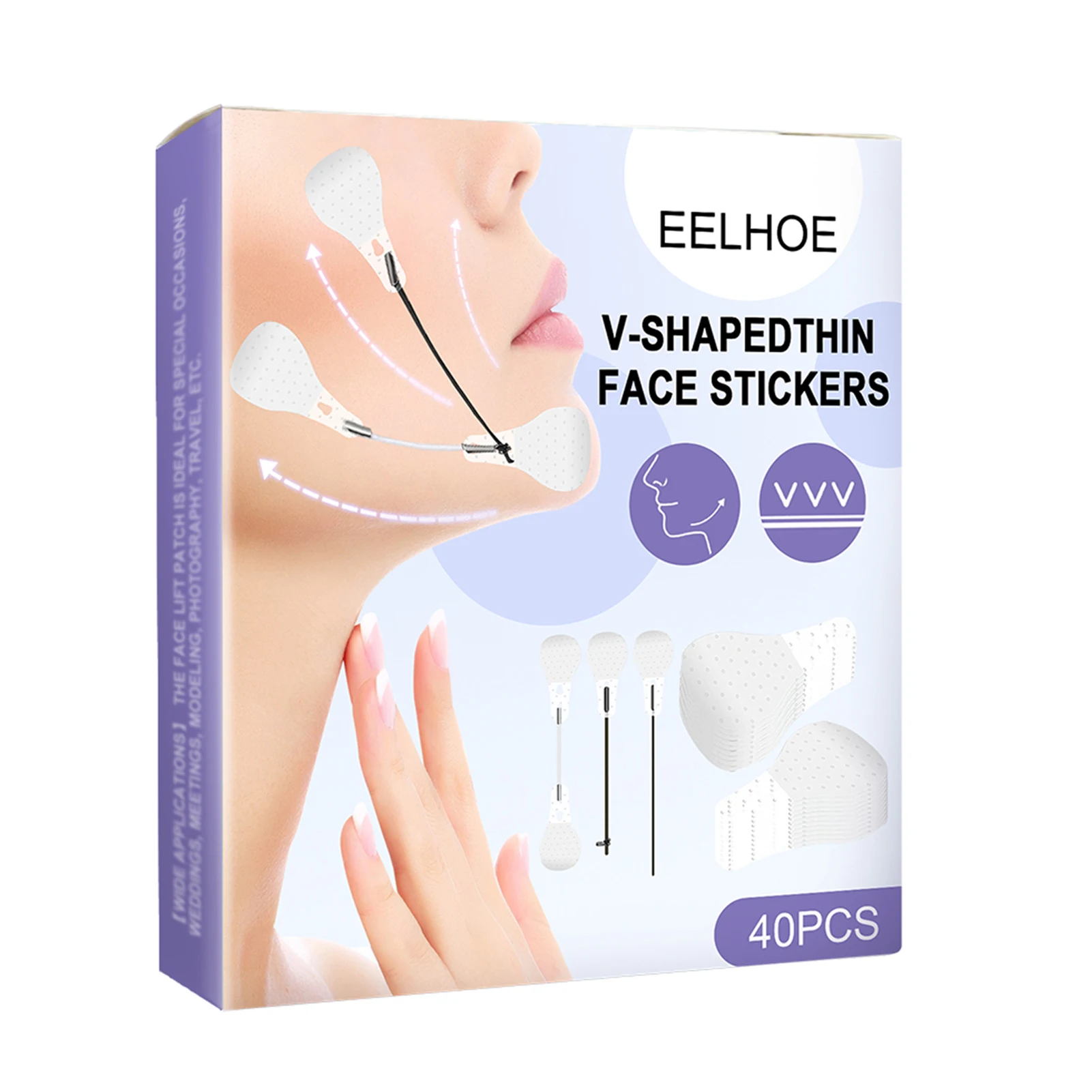 Face Lift Tape Invisible High Elasticity V-shape Lift Sticker Patch For Lifting Tighten Face Neck Chin Eye Facial Skin Care Tool