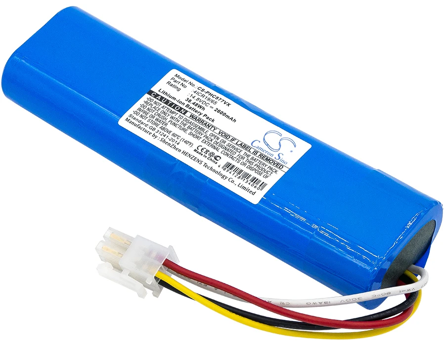 Cameron Sino 2600mAh Battery for Philips SmartPro Compact Home Household Cleaner Robot FC8705, FC8710, FC8772, FC8776, FC8700
