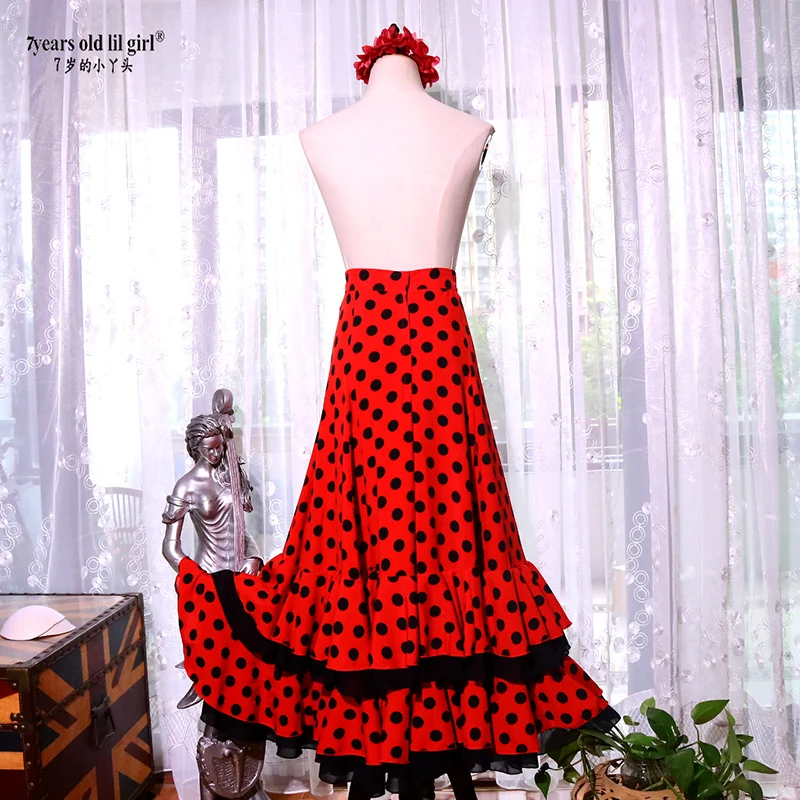 Costume da Flamenco spagnolo Performor Dress Women Girl Gyspy Ballroom Festival Performance Dance WearDTT72