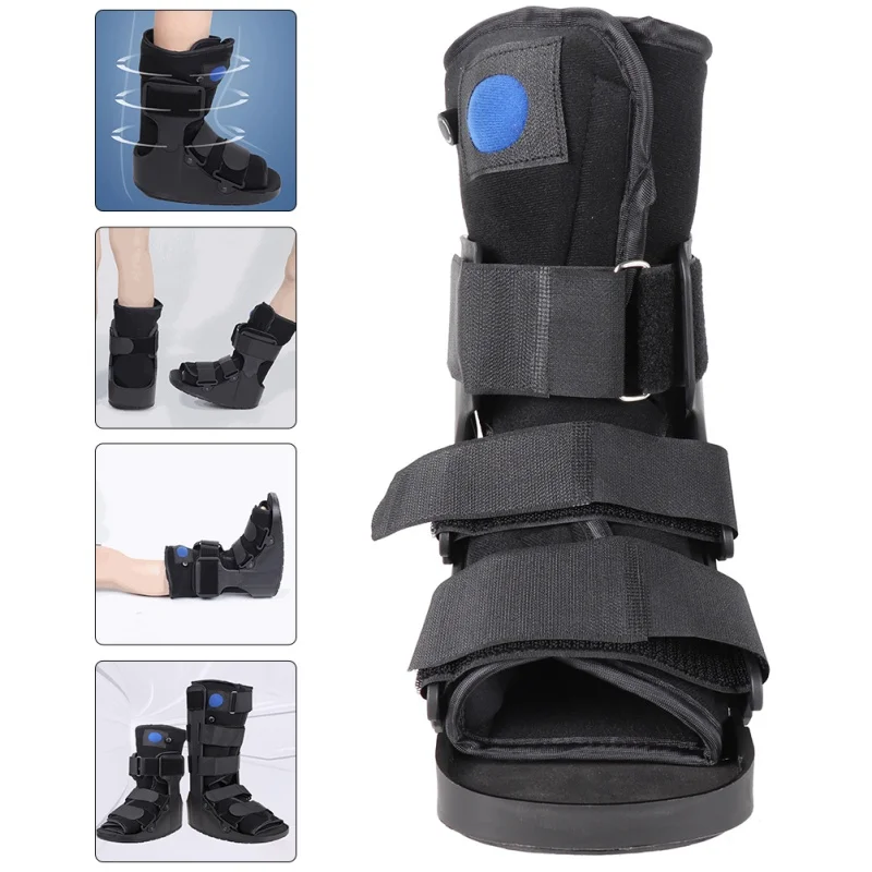 1PC Air Walking Boot, Fracture Boot Short Walker Protection Fits Left or Right Foot Ankle Support for Injuries Fractures Sprains