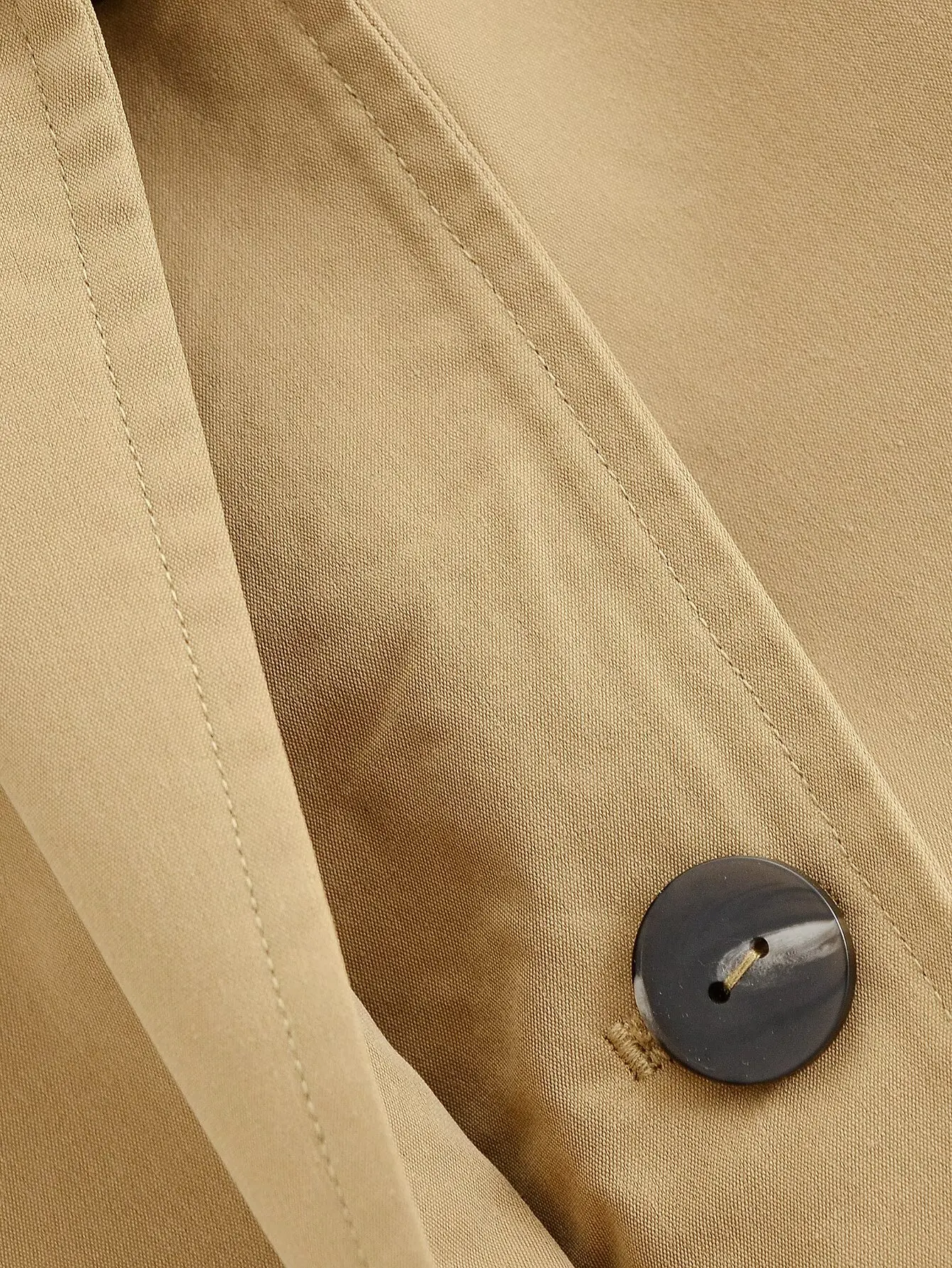 เสื้อโค้ทกันลมทรงคลุมไหล่แบบหลวม สไตล์อังกฤษ สีกากี สำหรับผู้หญิง แบรนด์ KONDALA รุ่นแฟชั่น 2025 สตรีทแวร์ลำลอง