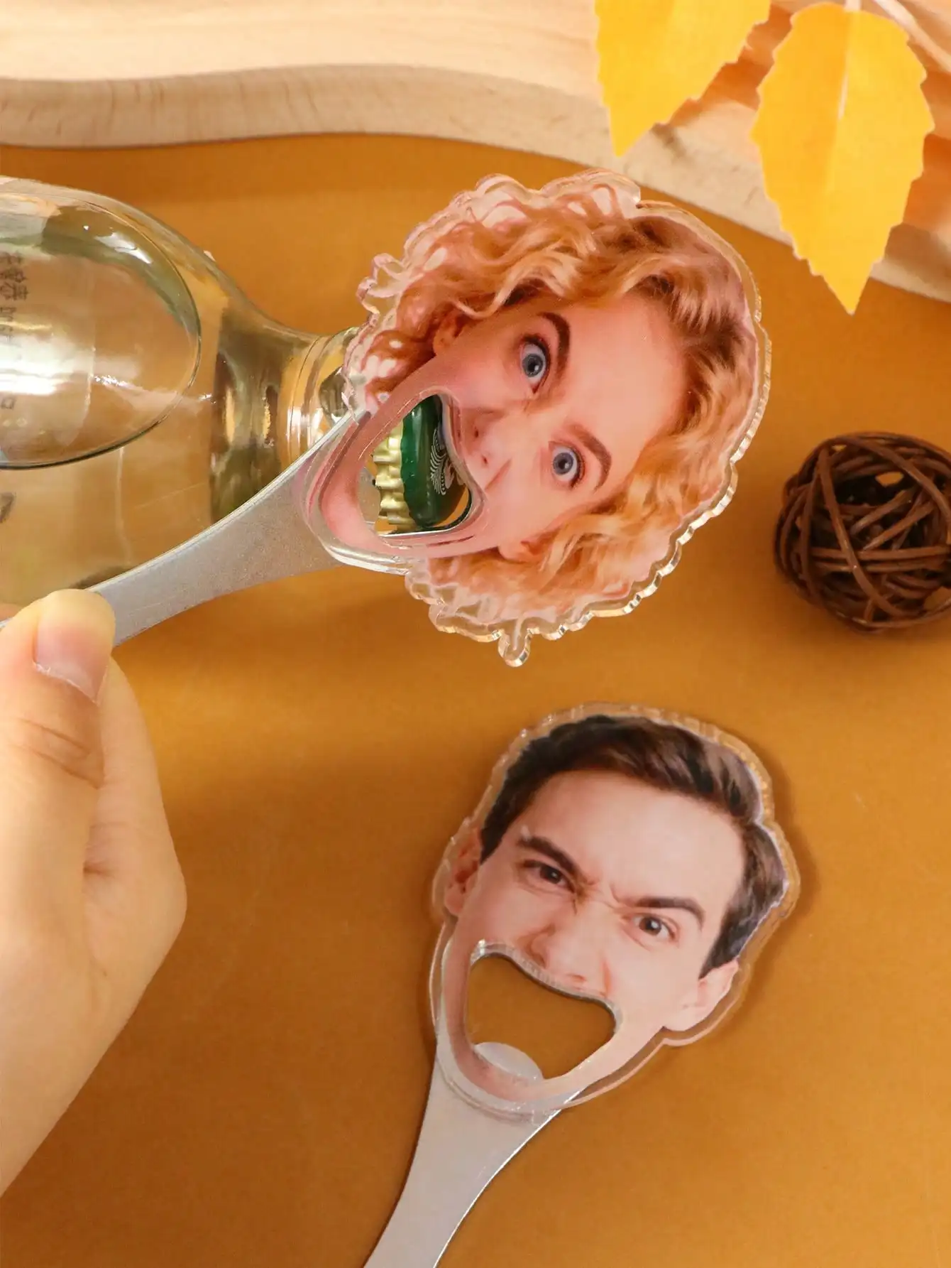 Customized Photo Bottle Opener, Personalized Keychain Bottle Opener, Customized Picture Bottle Opener