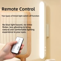 LED Table Lamp Magnetic Hanging USB Rechargeable Desk Lamp 3 Color Reading Light Dimmable Cabinet Closet Wardrobe Night Light 6