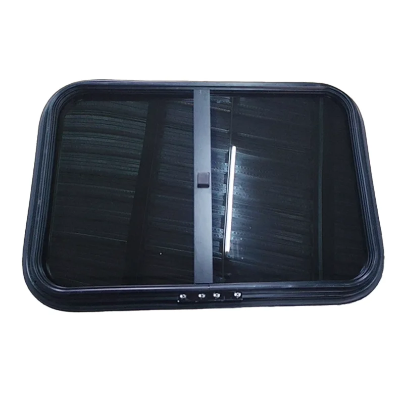700x300mm MayGood Horizontal Sliding Radius Corner Window Flat Tempered Glass Special Vehicle RV Caravan Wholesale