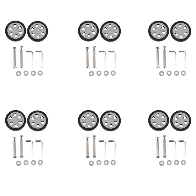 Gorące akcesoria bagażowe Kf-12X koła walizka samolotowa rolki koła pasowe wyciszenie koła odporne na zużycie naprawa części 55X12mm