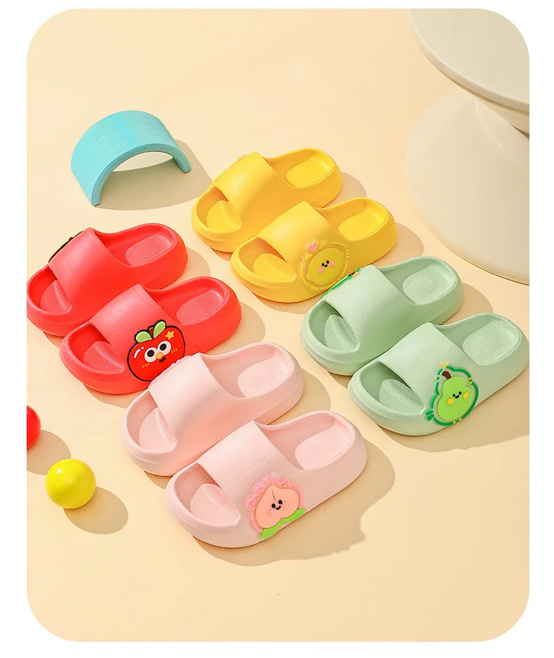 2026 Rutschfeste Kinderhausschuhe Sommer Neue Cartoon-Frucht-Sandalen für Jungen Niedliche Hausschuhe für Mädchen Eltern-Kind-Matching-Hausschuhe – Detail 15