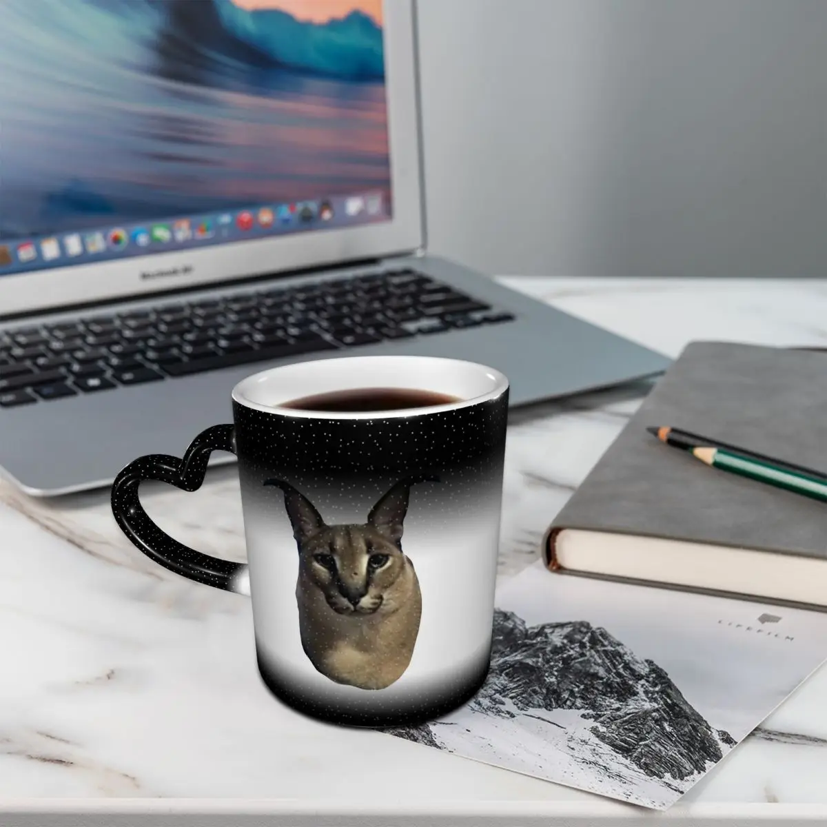 Big Floppa Animal Cat Mug Funny Ceramic Coffee Cups Tea Mugs Milk Cup Drinkware Gifts for Woman Man