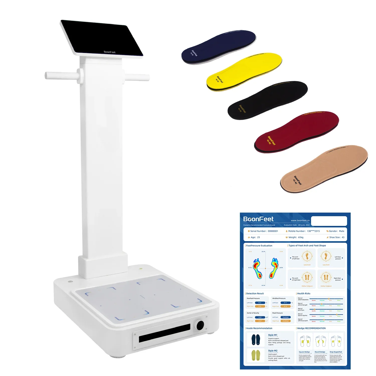 Custom Insoles Arch Support Machine Customized Dedicated Scanner for Foot Orthotics