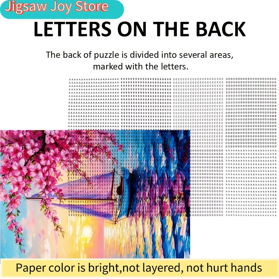 1 Box () Mini-Size Paper Puzzle Pieces Fit Together Perfectly for Adults – "Sailing Plum Blossom" Portable Card Game for Parti