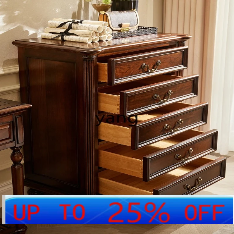 

LHH All solid wood chest of drawers, storage cabinet, bedside cabinet