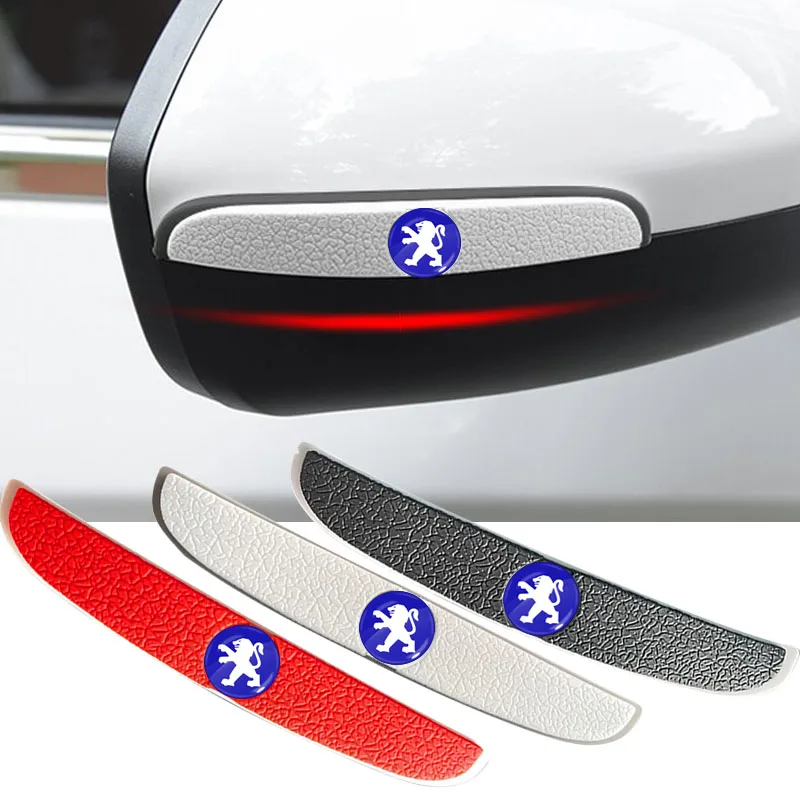

4Pcs Car Door Anti-Collision Strip Rearview Mirror Protection Sticker For Peugeot 308 206 207 407 607 108 208 301 308 508 4008