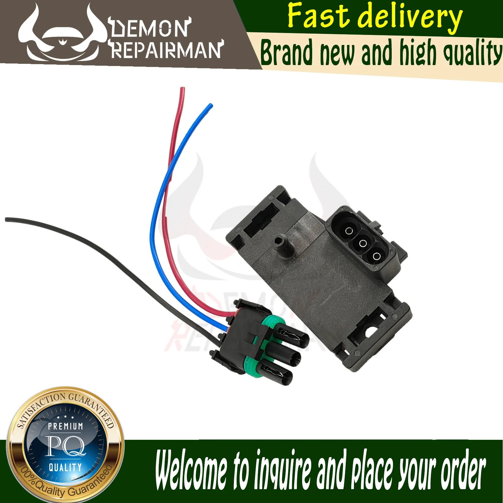 213-101 Manifold Absolute Pressure Sensor Compatible with Chevrolet Camaro 5.7L 2.8L VOLVO 740 760 2.0L 2.3L 5S2556 23528418