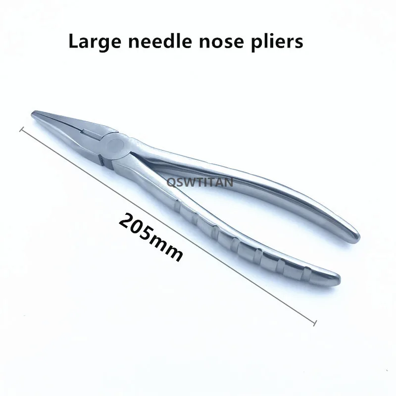 Orthopedics Flat Nose Pliers With Serrated Jaws bone Forcep Veterinary orthopedics instrument