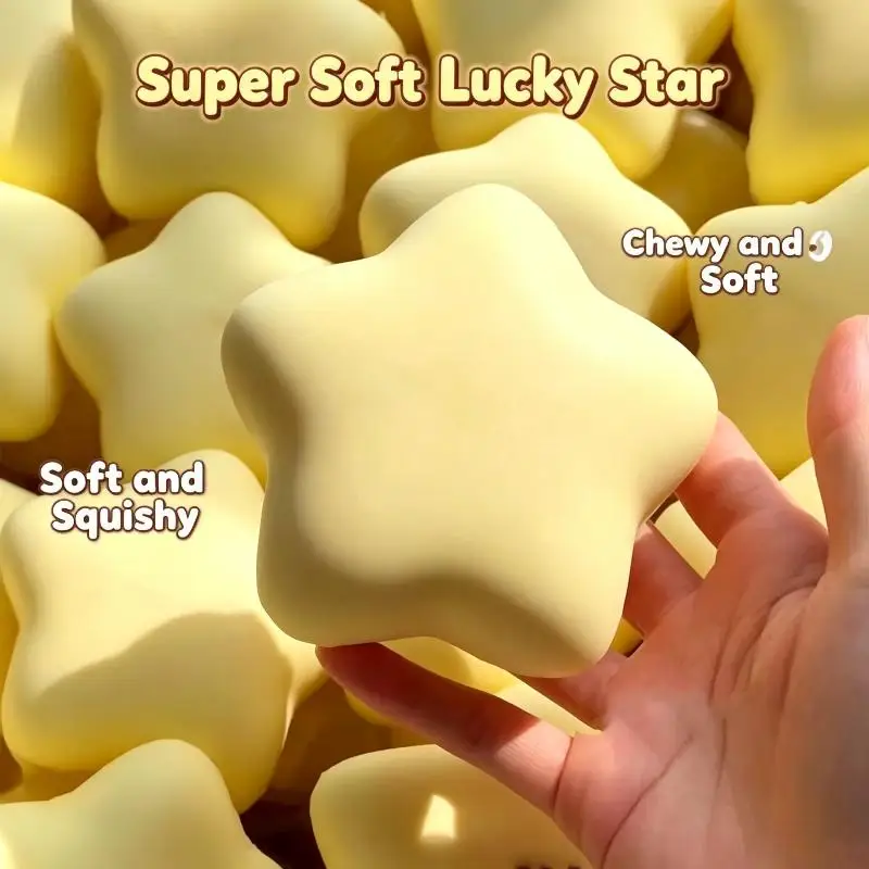 Cute Star Shaped Slow Rising Squeeze Toy Milky Fragrance Soft Wet Hand Pinch Toy Home Decor Present All Ages