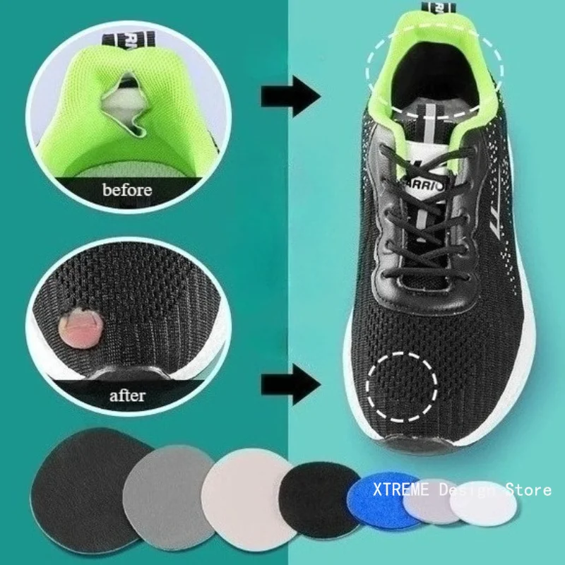 

6Pcs Sports Shoes Patches vamp Repair Shoe Insoles Patch Sneakers Heel Protector Adhesive Patch Repair Heel Anti-wear Heel Pads