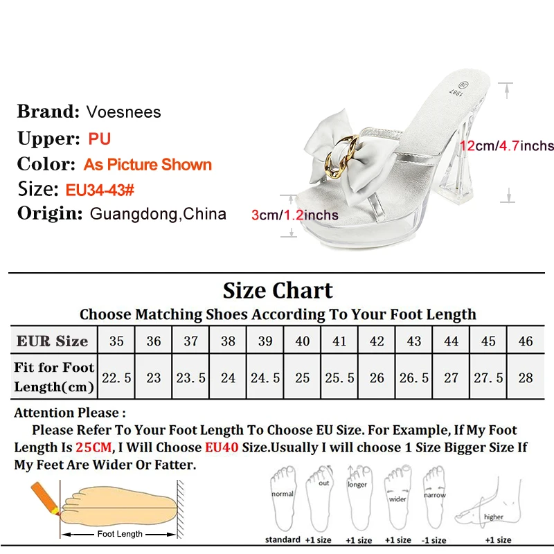 2024 Women 14CM High Heels 4CM Transparent Platform Designer Square Toe Sandals Lady Slip On Bowknot Slippers T Show Model Shoes