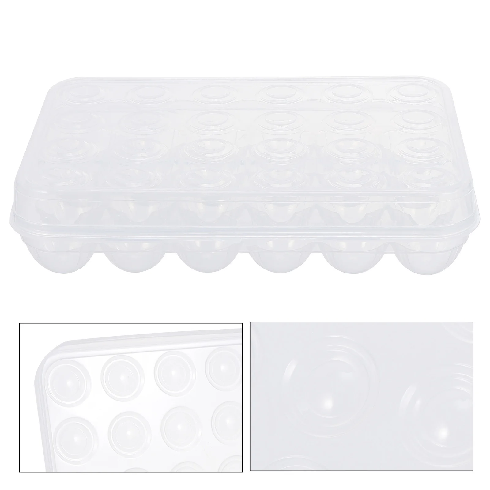 

Egg Storage Boxes Strong Flat Lid Design Keeps Eggs Fresh Longer Ideal for Outdoor Use Egg Fresh Storage Container Holder Tray