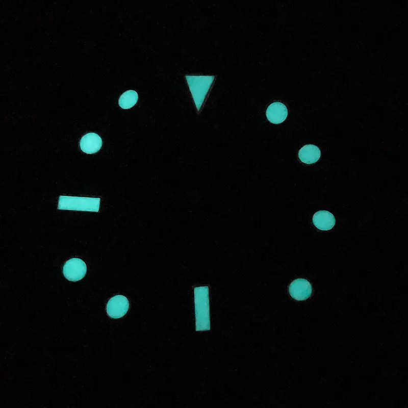 Mostradores de relógio submarinista gmt, de alta qualidade, azul, luminoso, indices de hora, marcadores, peças profissionais de relógio pós-venda