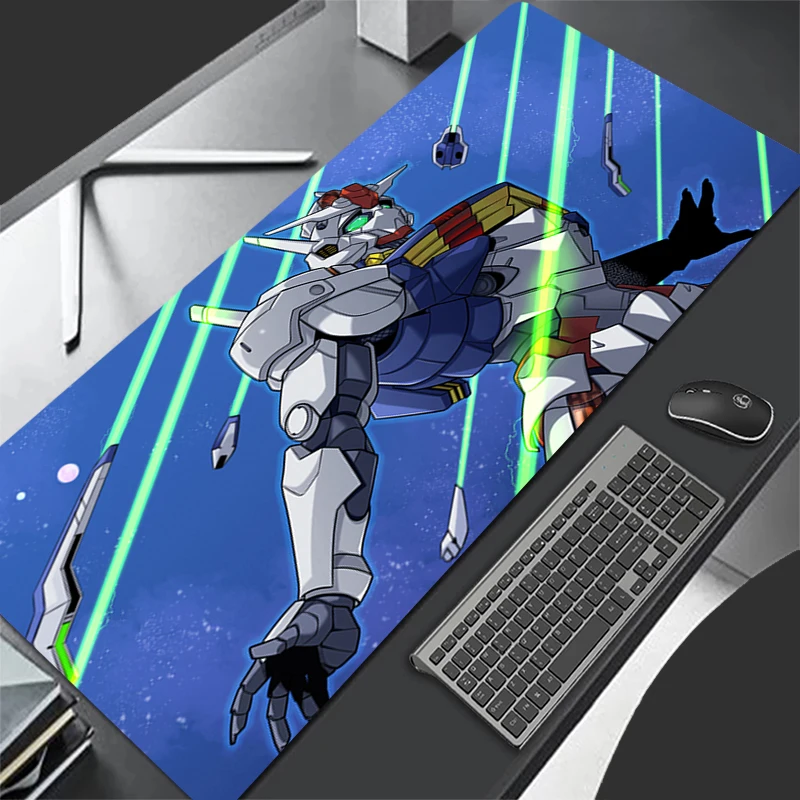 

Большой механический коврик для мыши Warrior Gundam Aerial, нескользящий резиновый игровой коврик для мыши, настольный коврик для офиса и игрового ПК, коврик для мыши в стиле аниме