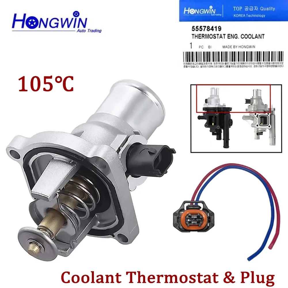 Termostat płynu chłodzącego silnik do Vauxhall Astra Meriva Vectra C Zafira Opel 1.6 1.8 24405922 55578419 25193683 25199828 55564891