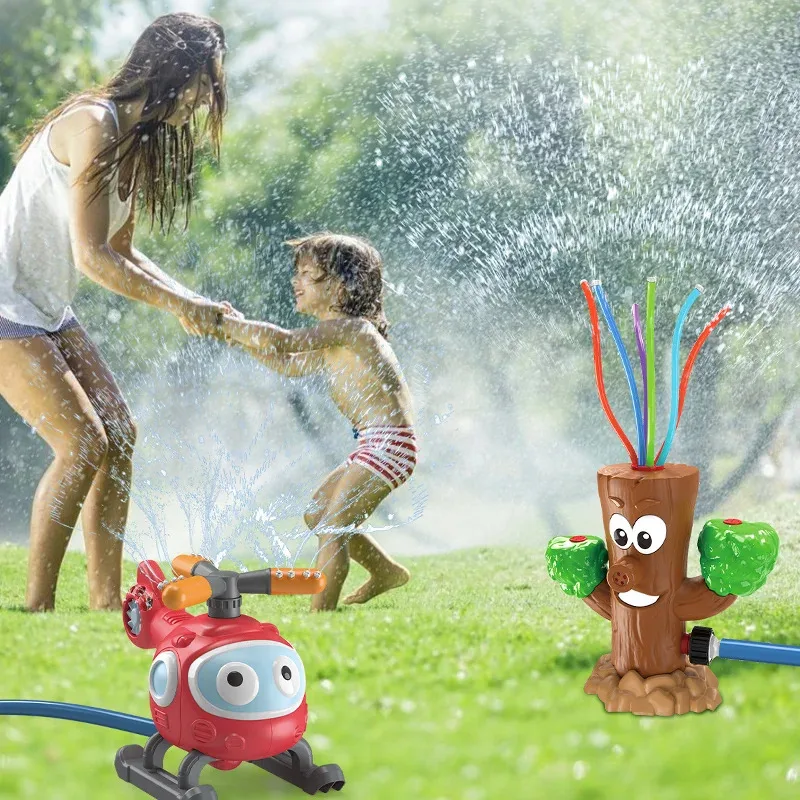 

TEMIKIDS Outdoor Rotation Helicopter Spraying Toy Summer Water Play Baseball Sports Children Toys Gift