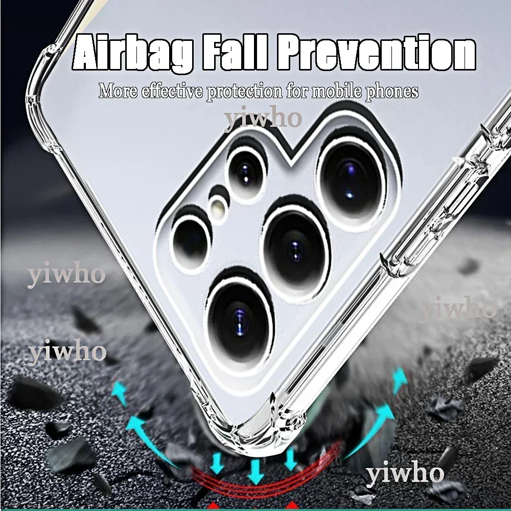 Shockproof Phone Case for Samsung Galaxy s25 ultra S24 FE Transparent Clera Back Covers S24 S23 S22 S21 Plus FE ultra phonecases