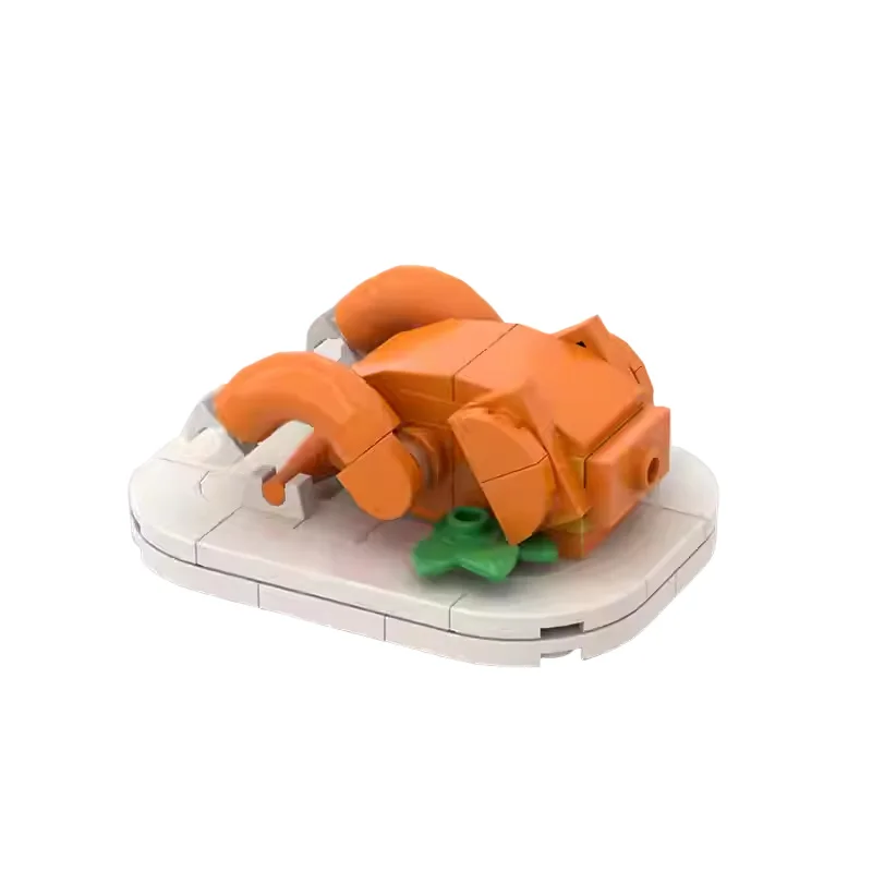 MOC Game World Lava Grilled Chicken Monster Building Blocks Assembly Brick Model Creative Puzzle Family and Friends Holiday Gift