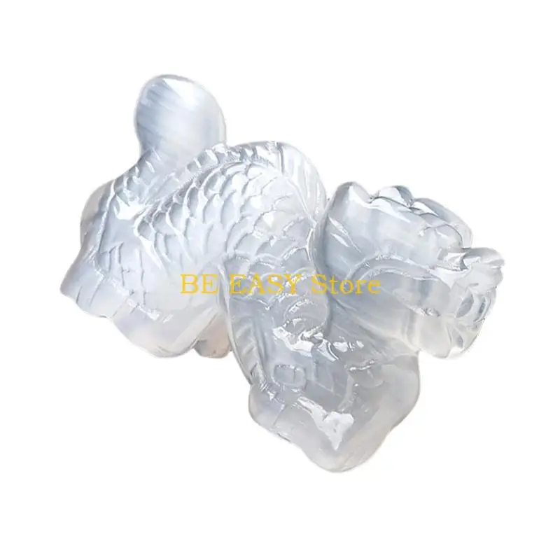 E28F Natural Selenites Crystals Stone Carvings White Gypsum Crafts Reiki Aesthetic Home Decoration Office Christmas Crafts