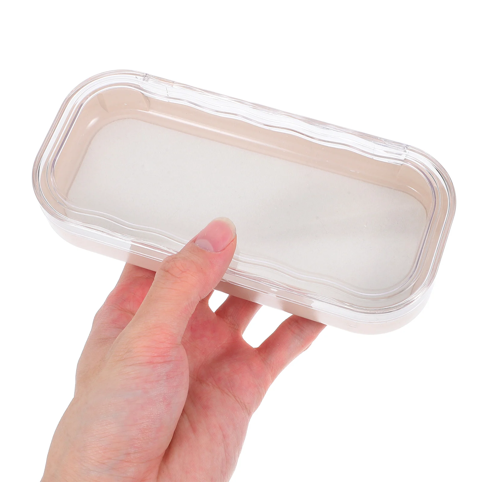 

Transparent Flip Glasses Holder Plastic Box Clear Sunglasses Cases Storage PC Eyeglass Organizer Travel Portable Container