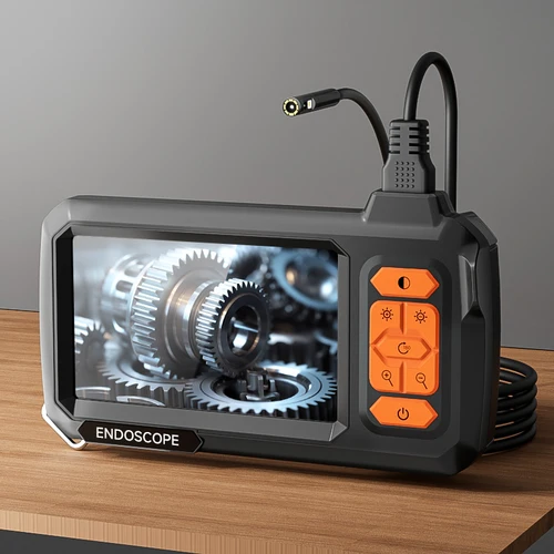 Endoscopio boroscopio pantalla IPS de 4,3 ""IP67 cámara de plomería impermeable sonda de 8MM 2M-100M cámara Dual individual con LED ajustables