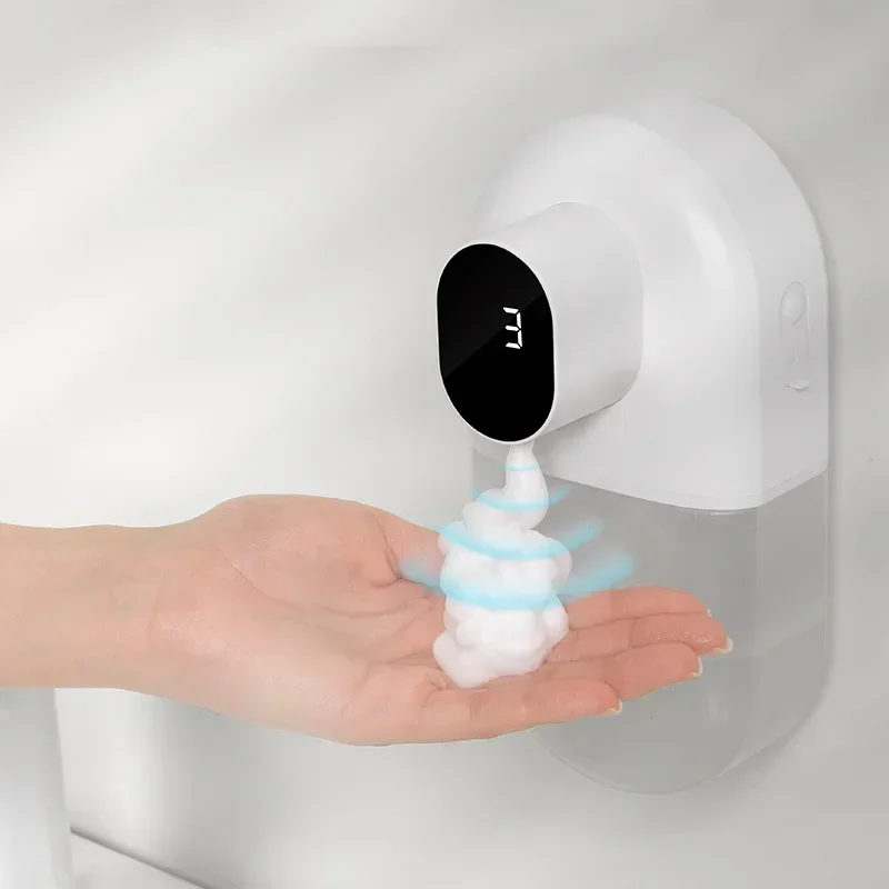 

USB automatic mobile phone soap dispenser foam induction smart wall mounted soap dispenser bathroom accessories 500ml