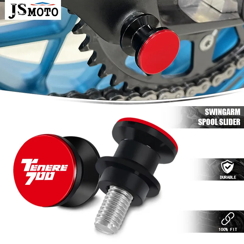 

For TENERE 700 Tenere700 tenere700 2019-2024 2025 Motorcycle Aluminum Accessories 6mm Swingarm Spools Slider Stand Screws Parts