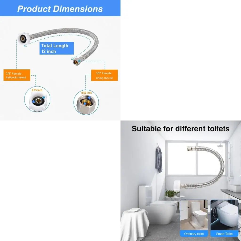  Stainless Steel Braided Hose Hot and Cold Faucet Kitchen Wash Basin Faucet
