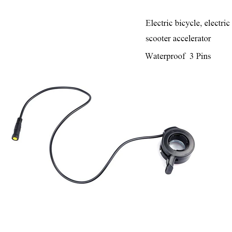 Electrical  48V  Electric Mountain Bike Accelerator Waterproof  3 Pins Throttle For Electric Snow Bicycle