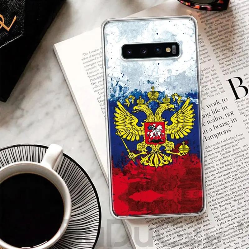 Russia Russian Flags Emblem Cover For Samsung Galaxy M12 M21 M30S M31 M32 Phone Case M51 M52 Note 20 Ultra 10 Plus 9 8 J4 J6 + J