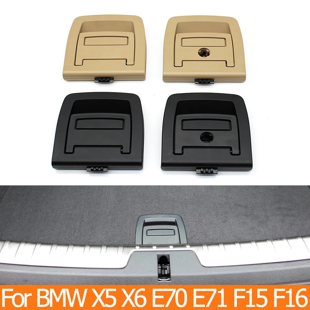 

Car Rear Trunk Luggage Tail Cover Mat Floor Carpet Handle Latch Button For BMW X5 X6 E70 E71 E72 F15 F16 5GT F07 51479120283