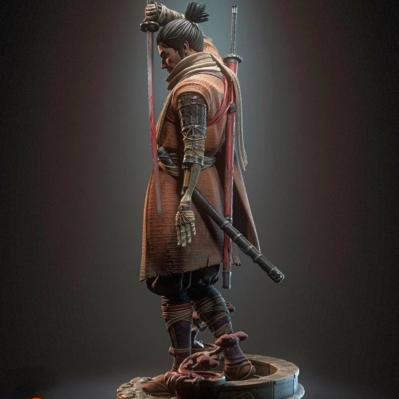 1/24 Scale Shadows Die Twice Sekiro, Resin Figure Model Kit, Hobby Toys Miniature, Unassembled and Unpainted