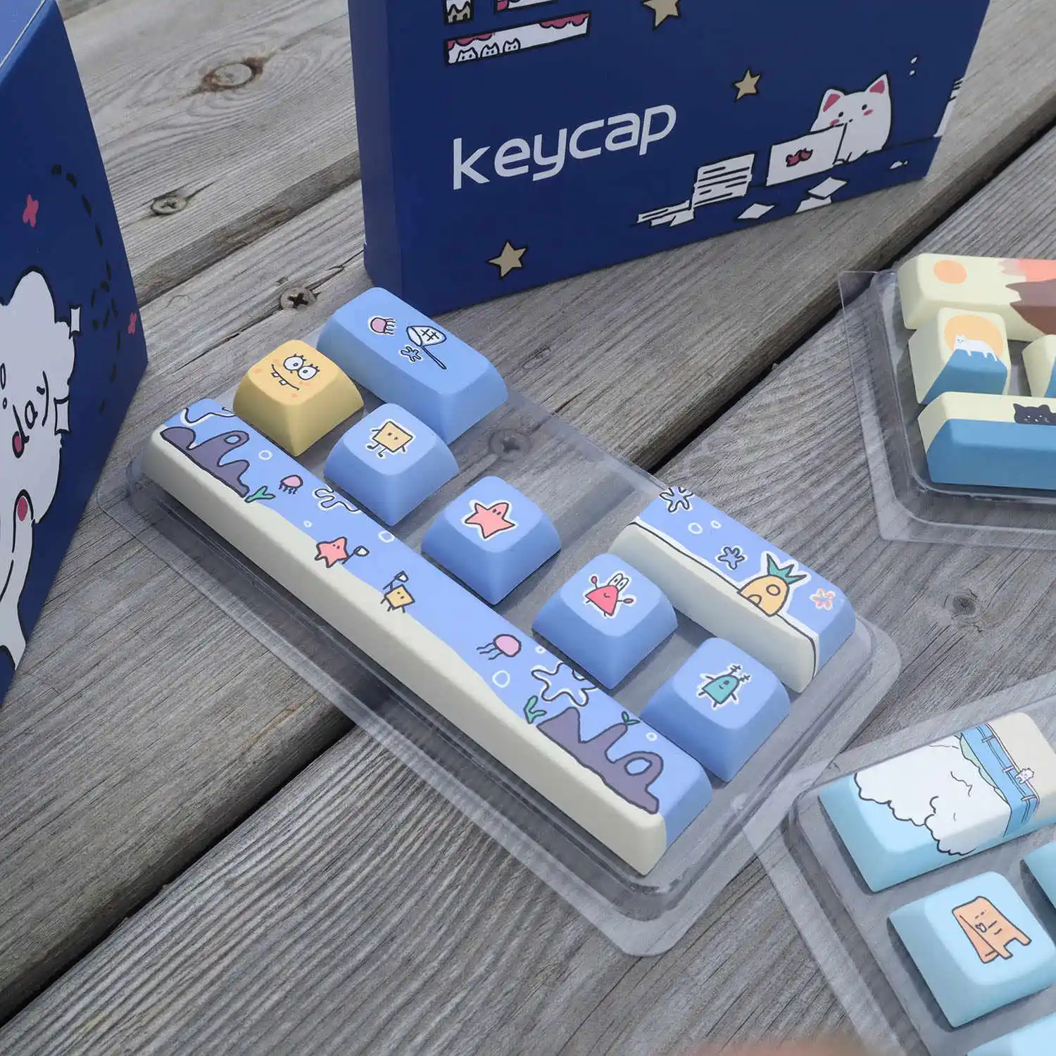 

Anime Cartoon Spongebob Keycaps MX Switch PBT Single Cherry Profile Cute ESC Direction Space Add-on Mechanical Keyboard Keycaps