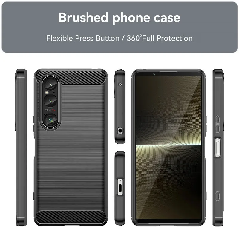 For Sony Xperia 1 VI Case For Xperia 1 VI 5G Cover 6.5 inch Shockproof Soft Silicone TPU Protective Bumper For Sony Xperia 1 VI