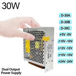 Dual Output Switching Power Supply 30W D-30A 5V 12V D-30B 5V 24V D-30C 12V 24V Input 100-240V LED Power SMPS for Electronics