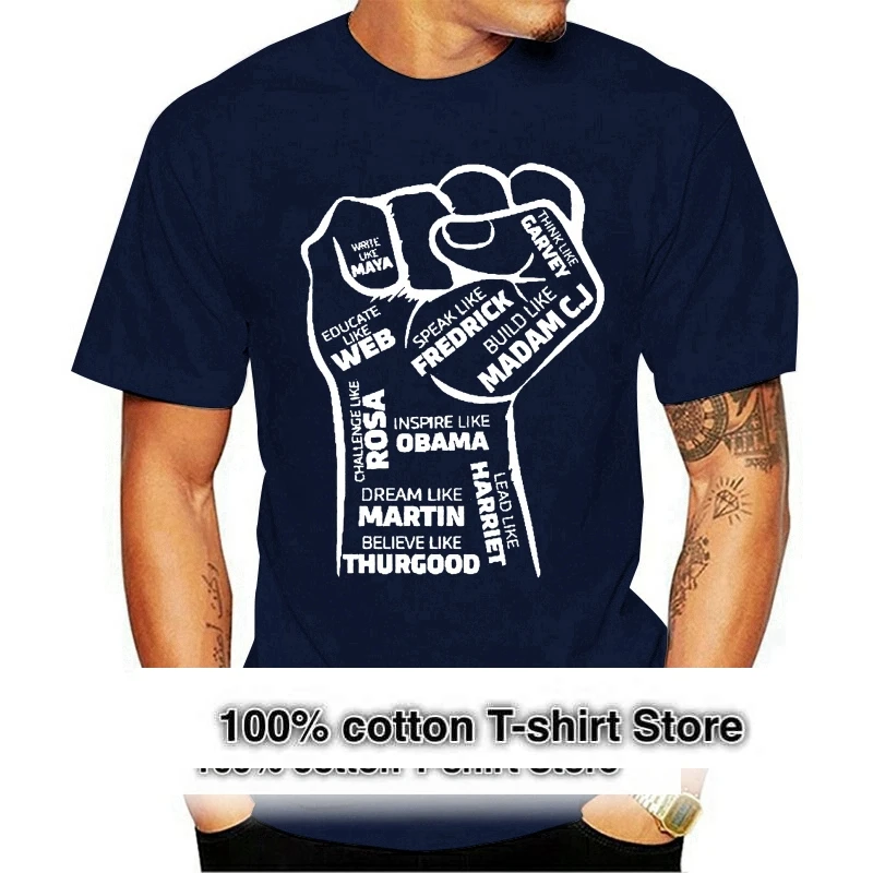 Shop4Ever Inspiring Black Leaders Fist Teen T Shirt