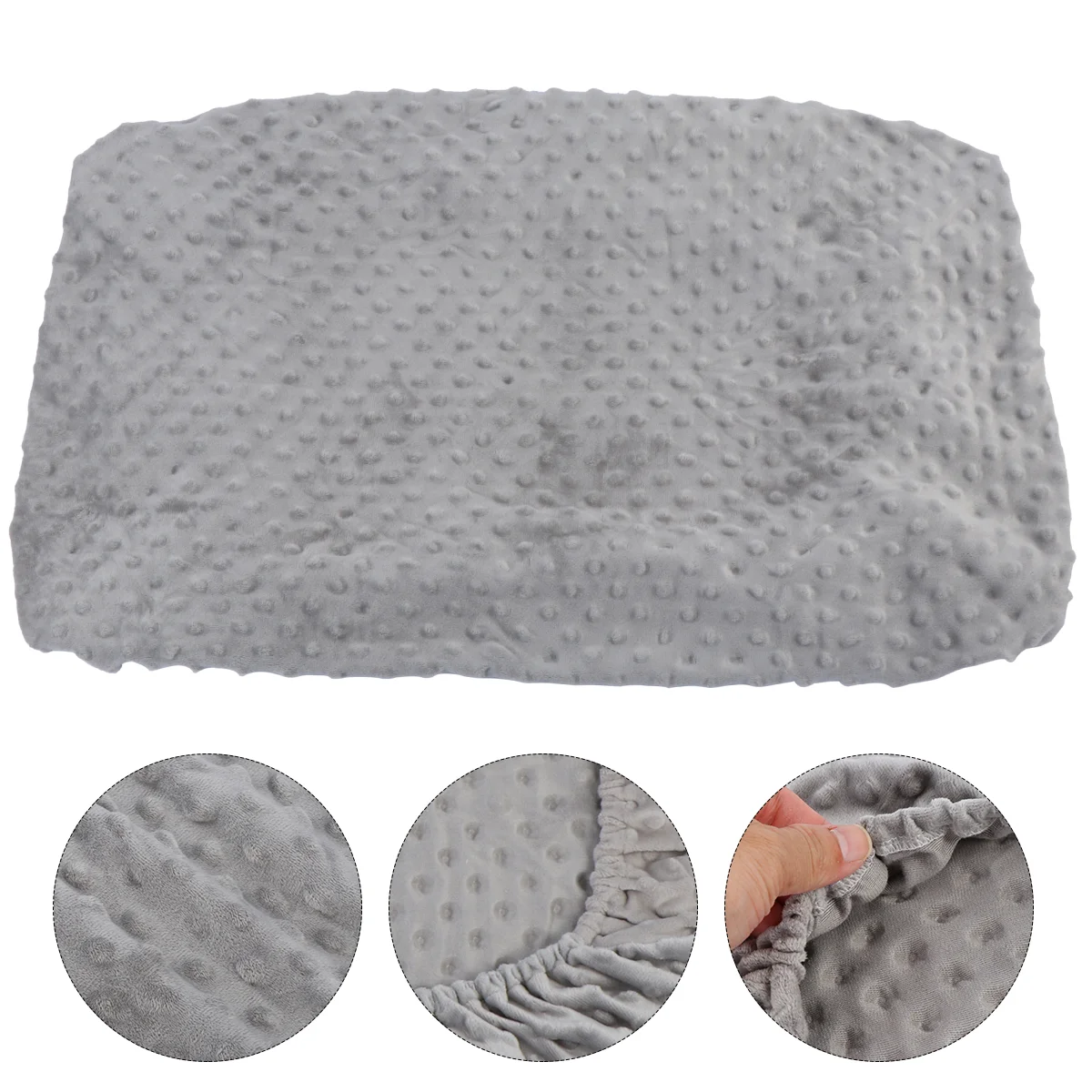 Copri pannolino in tessuto di cotone traspirante fasciatoio per pannolini per bambini tavolo universale Soft muslimgrigio Pad fodere per neonati bambino