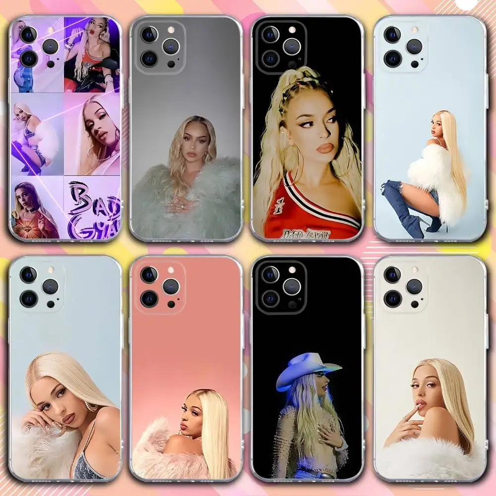 

B-Bad Singer G-Gyal Phone Case For iPhone 17,16,15,14,13,12,11 Pro,Max,Plus,X,XS,XR,SE4,E Mini Transparent Soft Cover