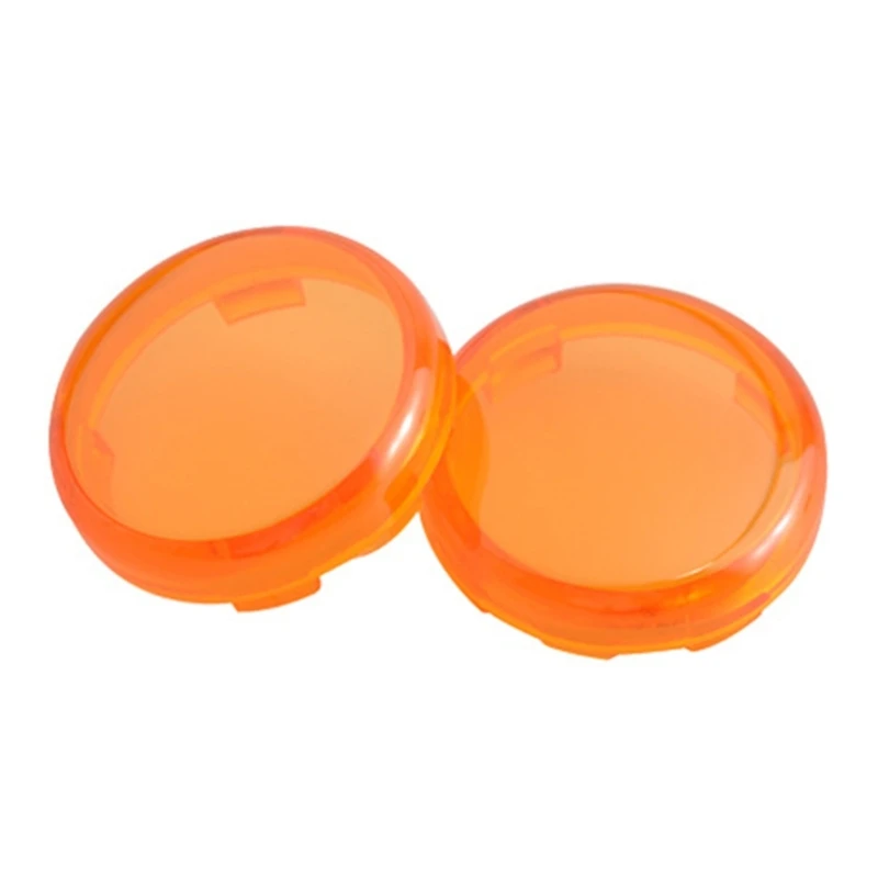 Upgraded Motorcycles Turn Signals Indicator Lenses Cover Light Caps with 60mm Diameter Suitable for XL883 1200 X48