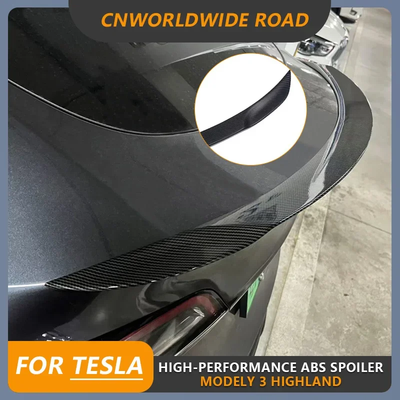 

ABS Tail Wing Spoiler for Tesla Model Y 3 Highland New Design Lower Wind Resistance High Performance Car Exterior Decoration