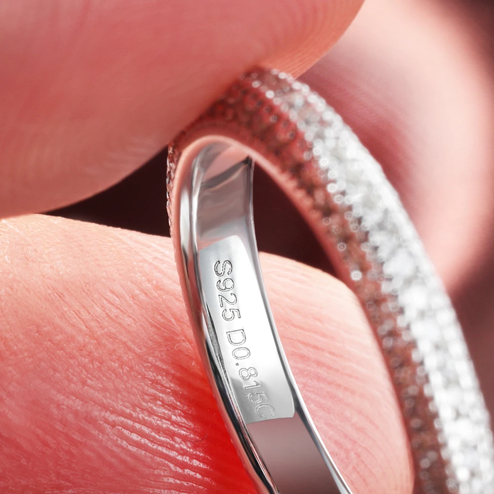 COSYA Kadınlar İçin Tam Moissa - Moissanite Eternity Band Ring Stackable incelemesi ve fiyatı