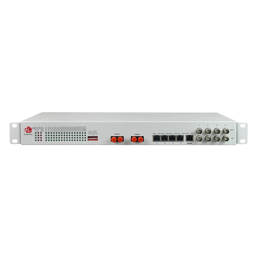 Convertisseur de téléphone vers fibre optique 64 ports Voice FXS/FXO avec 4E1 et 4Eth