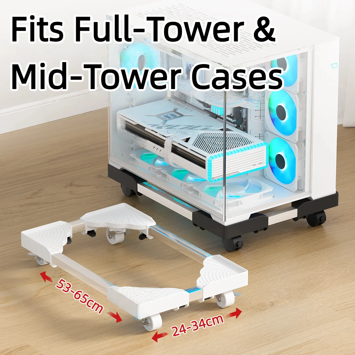 잠금 가능 롤링 PC 스탠드 – 방습, 방진, 쿨러 기 - Pc Gaming Center 리뷰 및 가격