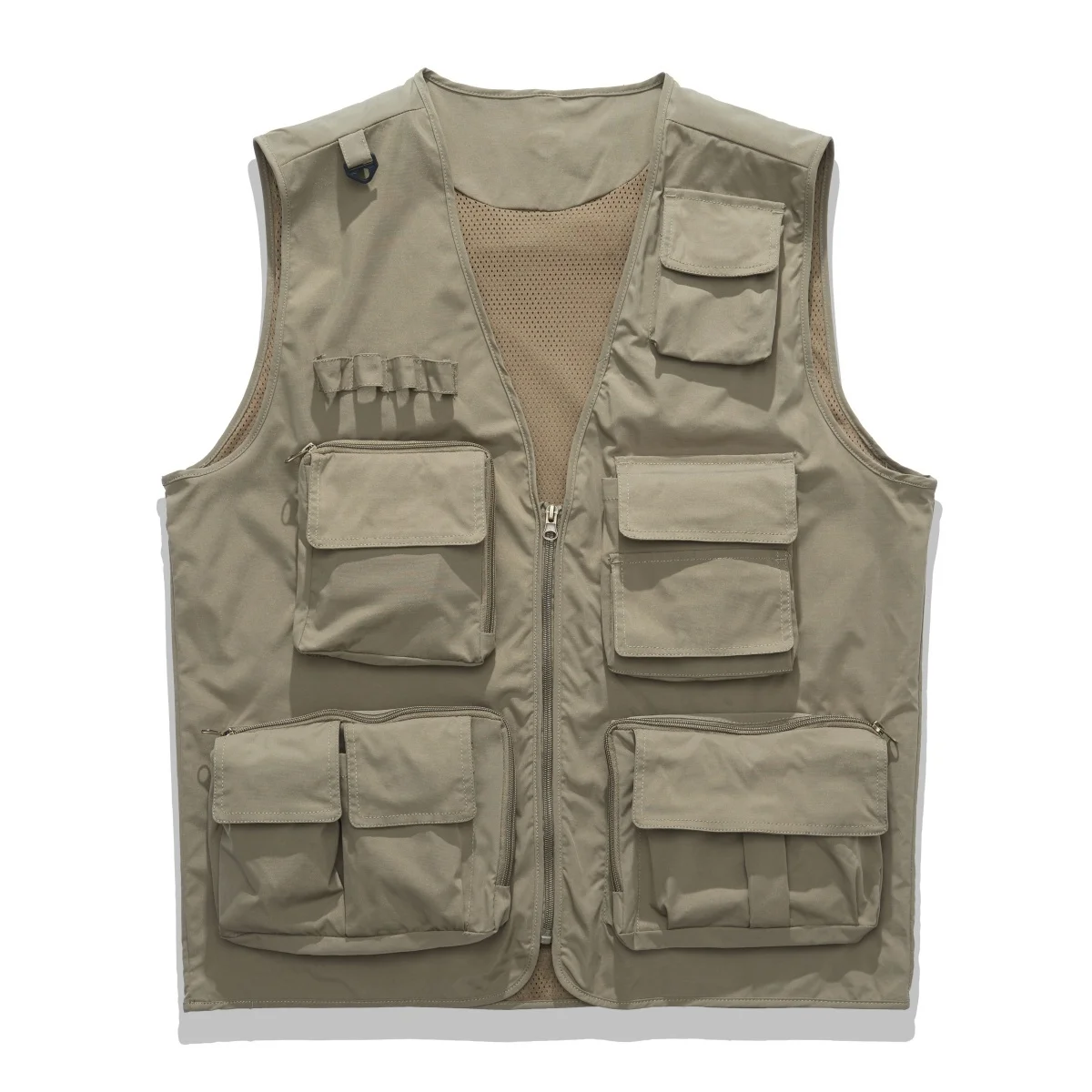 

﻿ Новинка 2026, мужской сетчатый дышащий жилет с несколькими карманами для кемпинга, рыбалки, фотографии, рабочий жилет, топ