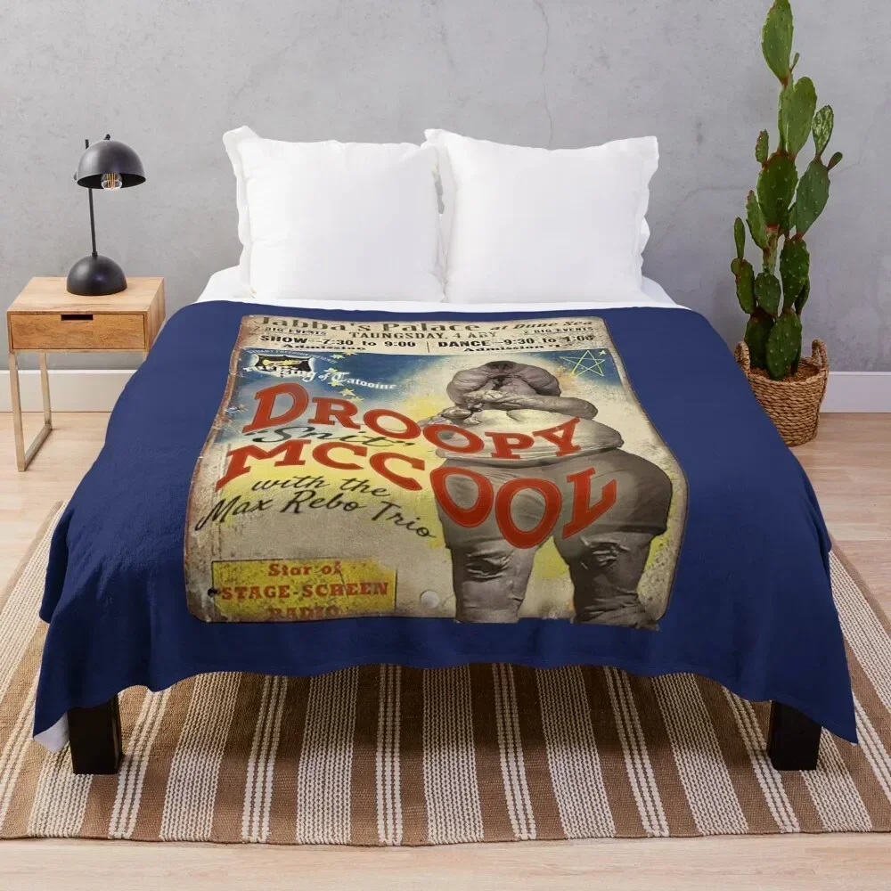 Vintage Style Fan Art Droopy McCool Concert Poster Throw Blanket Polar Sleeping Bag Luxury Brand Blankets